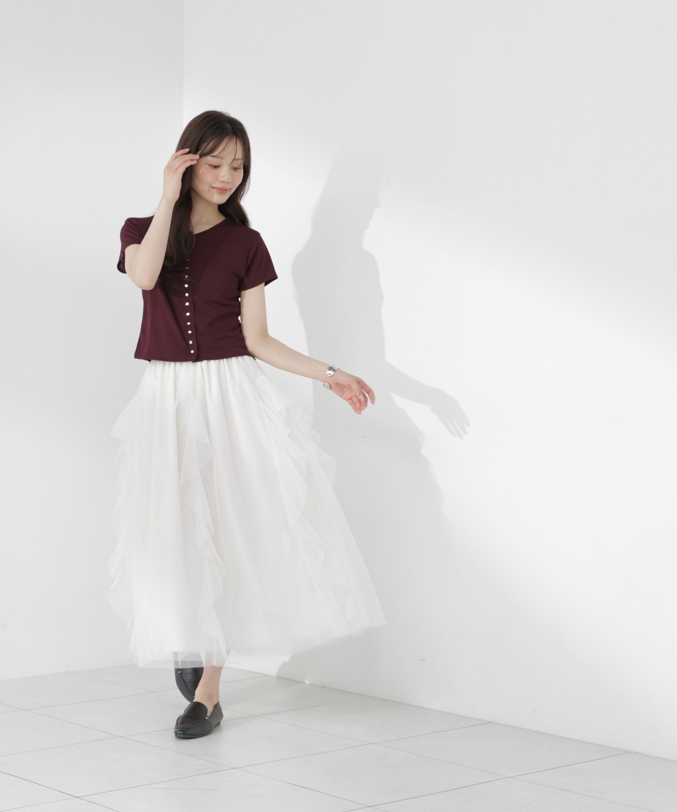PROPORTION BODY DRESSING「＜a/mie＞テクスチャーカーディガン」|Tシャツ・カットソー|