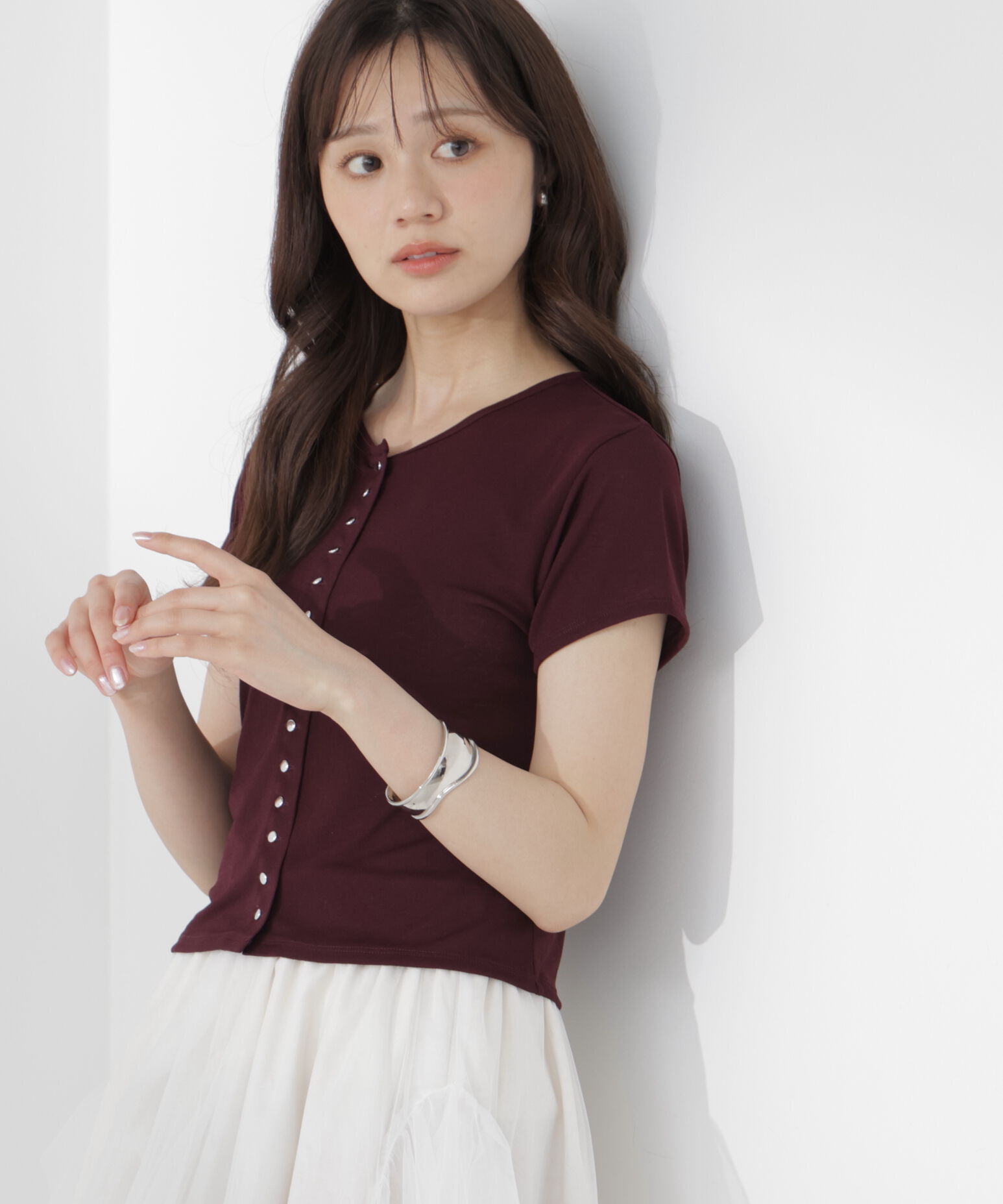 PROPORTION BODY DRESSING「＜a/mie＞テクスチャーカーディガン」|Tシャツ・カットソー|
