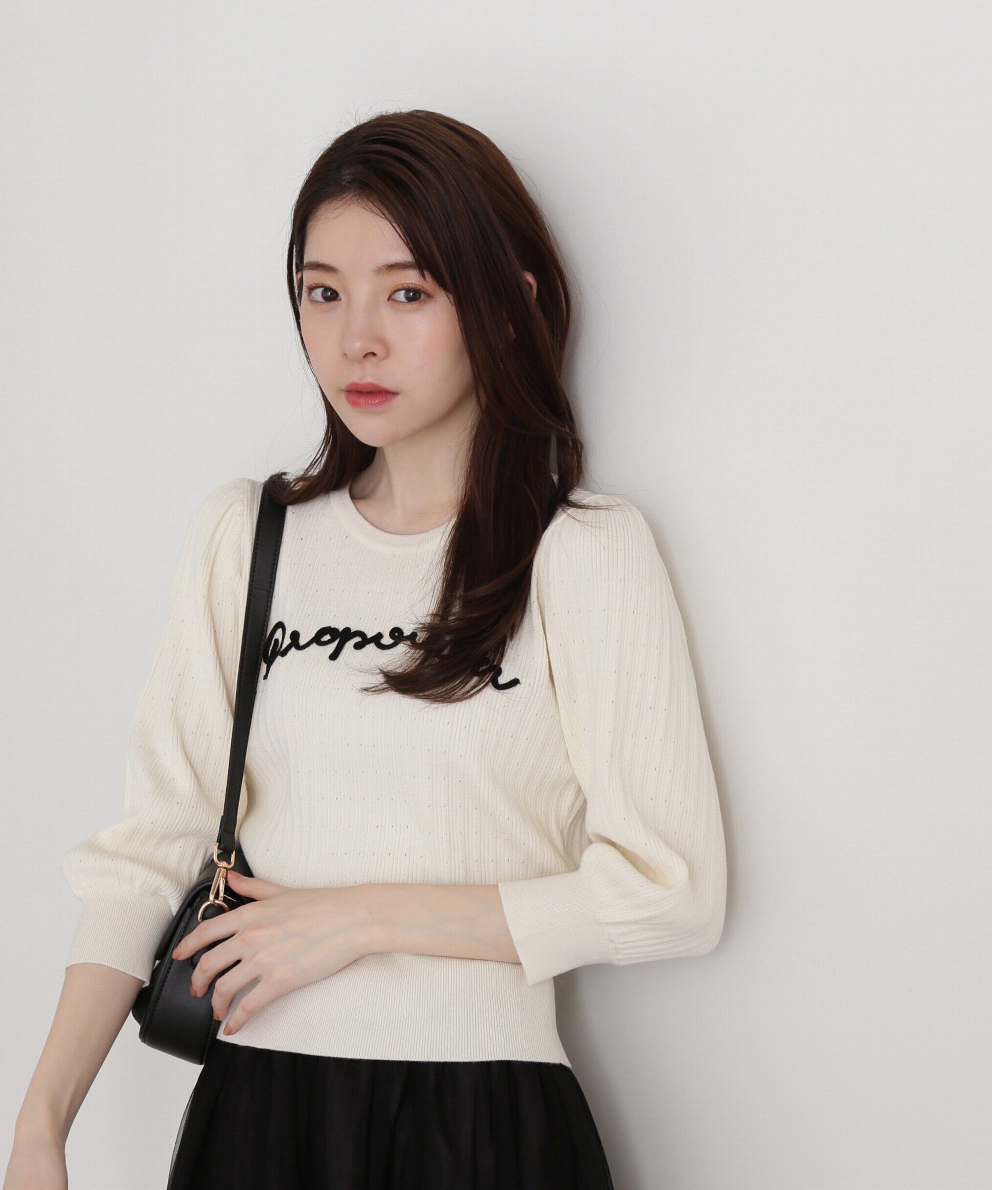 PROPORTION BODY DRESSING「コード刺繍ニット」|ニット・セーター|