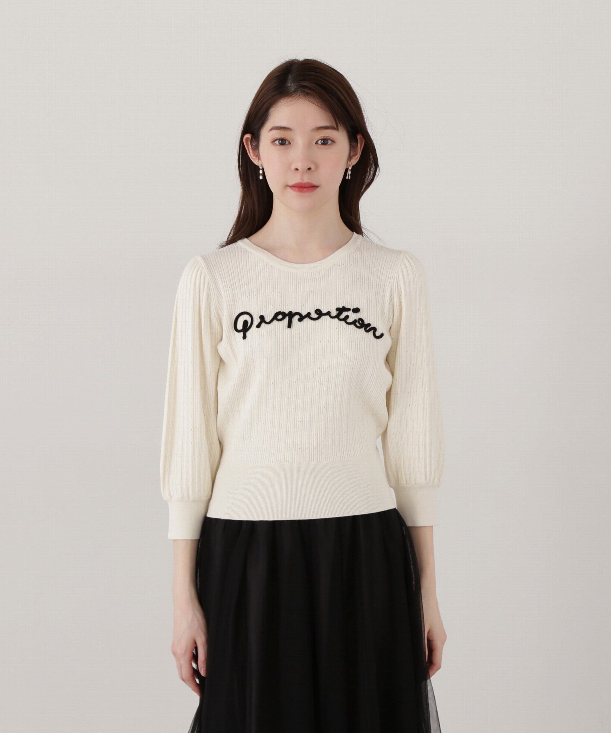 PROPORTION BODY DRESSING「コード刺繍ニット」|ニット・セーター|