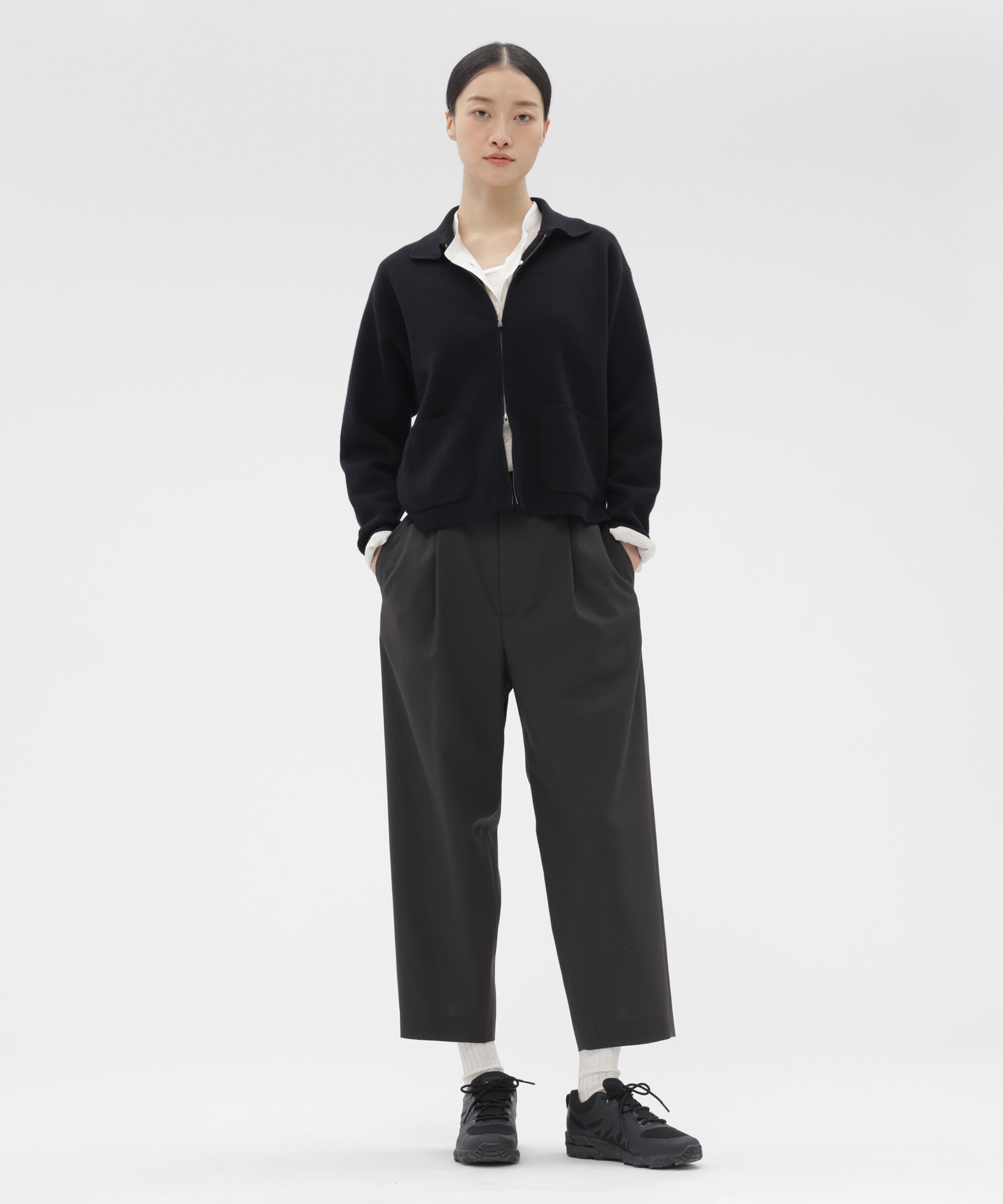  「FINE WOOL MILANO RIB KNITWEAR」|カーディガン|