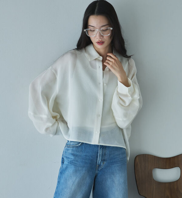 Doux archives「メッシュドルマンシャツ」|シャツ・ブラウス|OFF WHITE