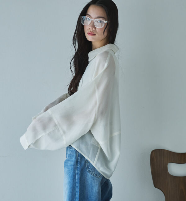 Doux archives「メッシュドルマンシャツ」|シャツ・ブラウス|