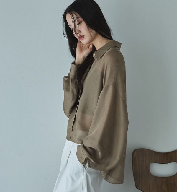 Doux archives「メッシュドルマンシャツ」|シャツ・ブラウス|