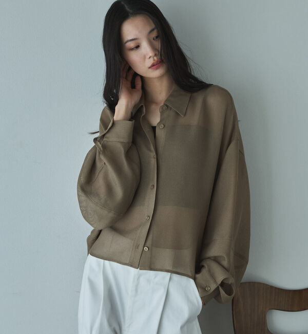 Doux archives「メッシュドルマンシャツ」|シャツ・ブラウス|