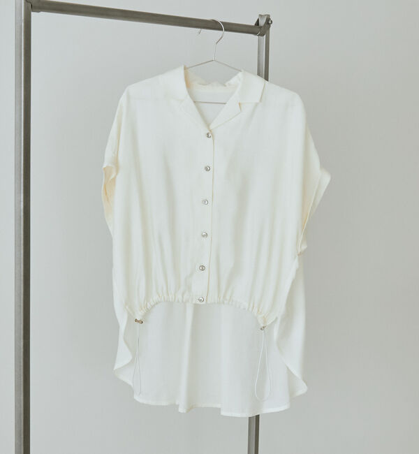 Doux archives「開衿フロントドロストシャツ」|シャツ・ブラウス|OFF WHITE