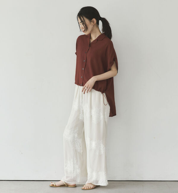 Doux archives「開衿フロントドロストシャツ」|シャツ・ブラウス|