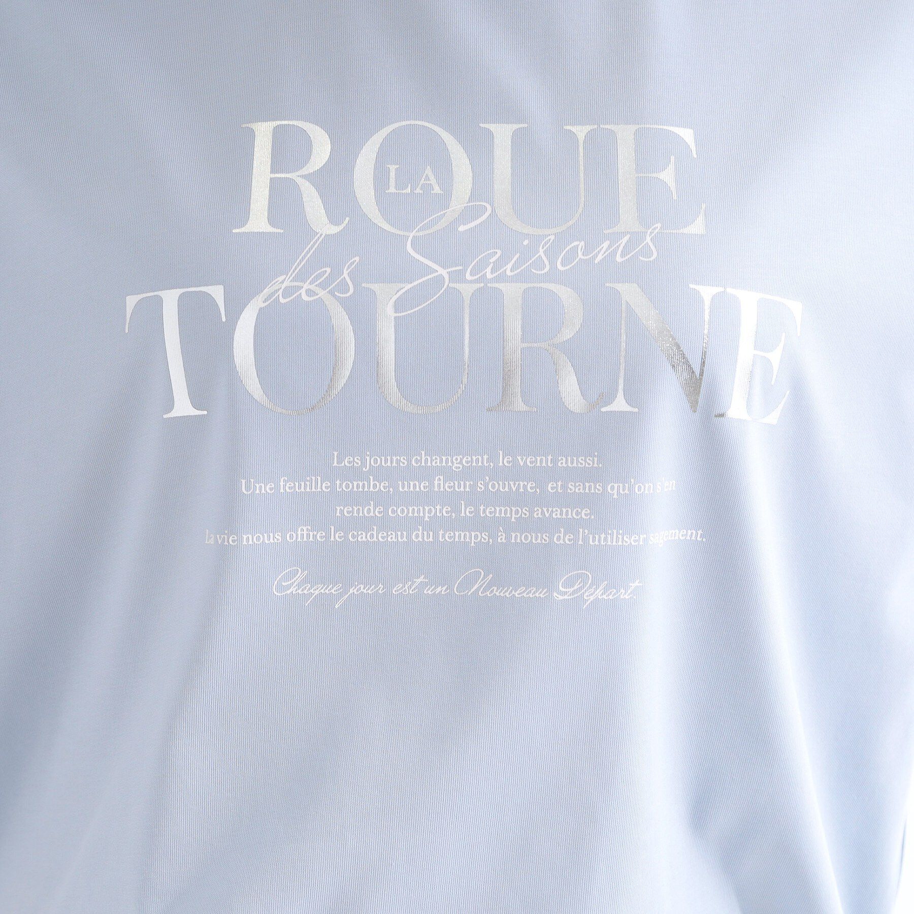 SHOO･LA･RUE「【ひんやり/S-LL/洗濯機可】色・柄選べる お袖チュールレイヤード プリントアソートTシャツ」|Tシャツ・カットソー|