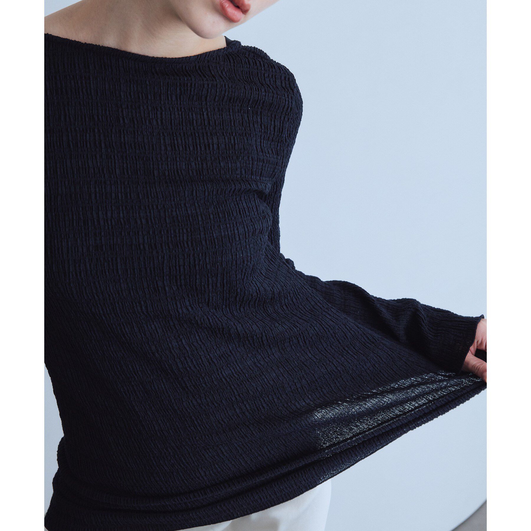 CODE A「open back check tunic」|Tシャツ・カットソー|