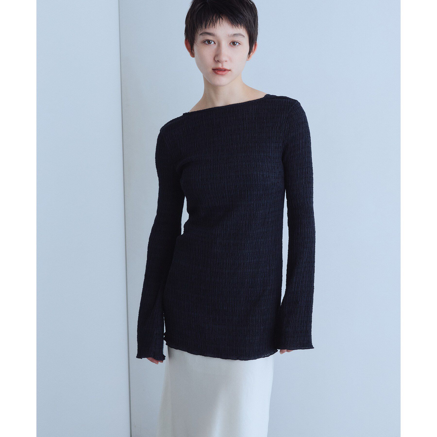 CODE A「open back check tunic」|Tシャツ・カットソー|