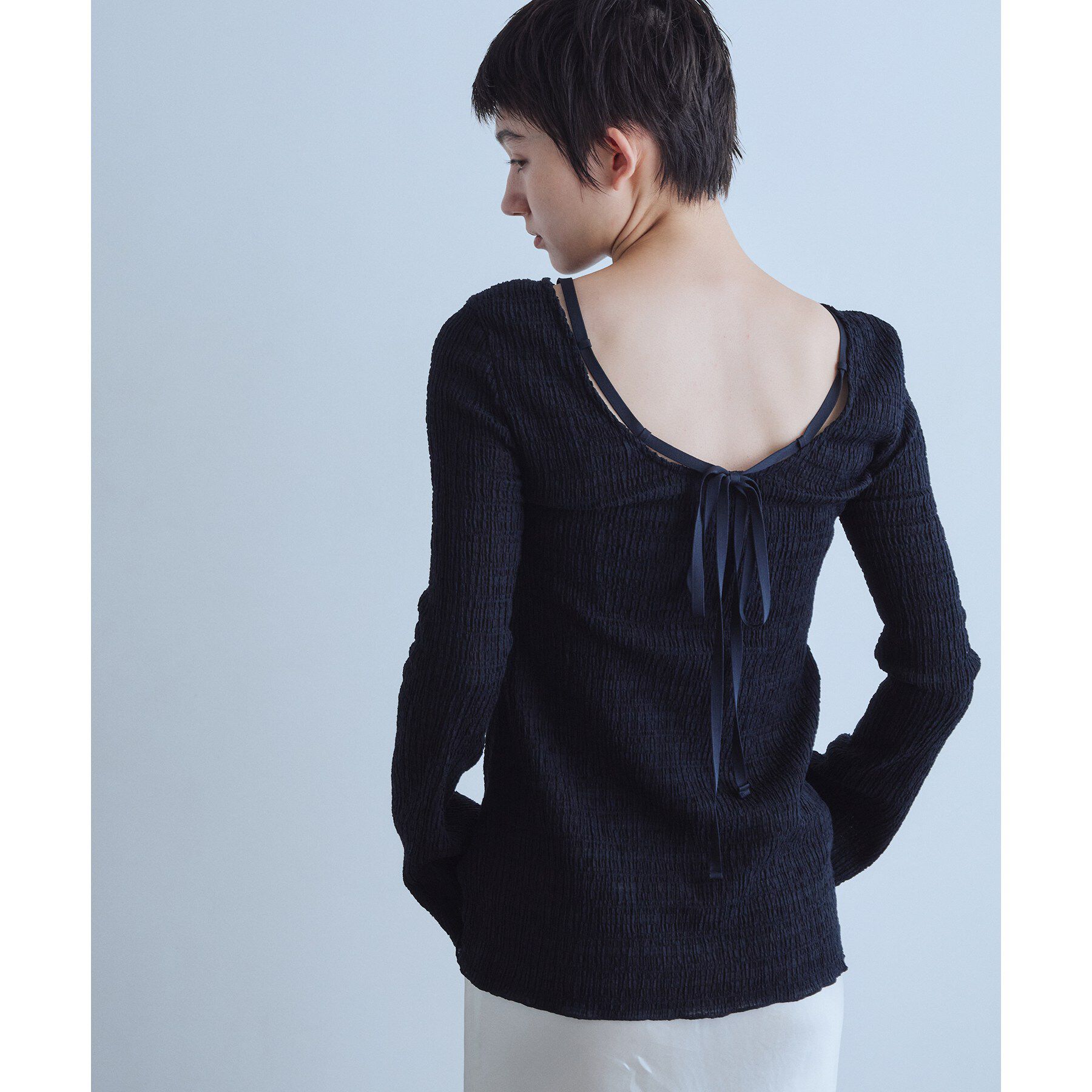 CODE A「open back check tunic」|Tシャツ・カットソー|