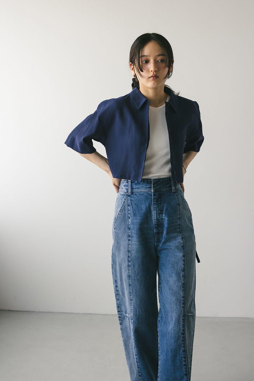 STYLEMIXER「バックオープンワッシャーシャツ」|シャツ・ブラウス|