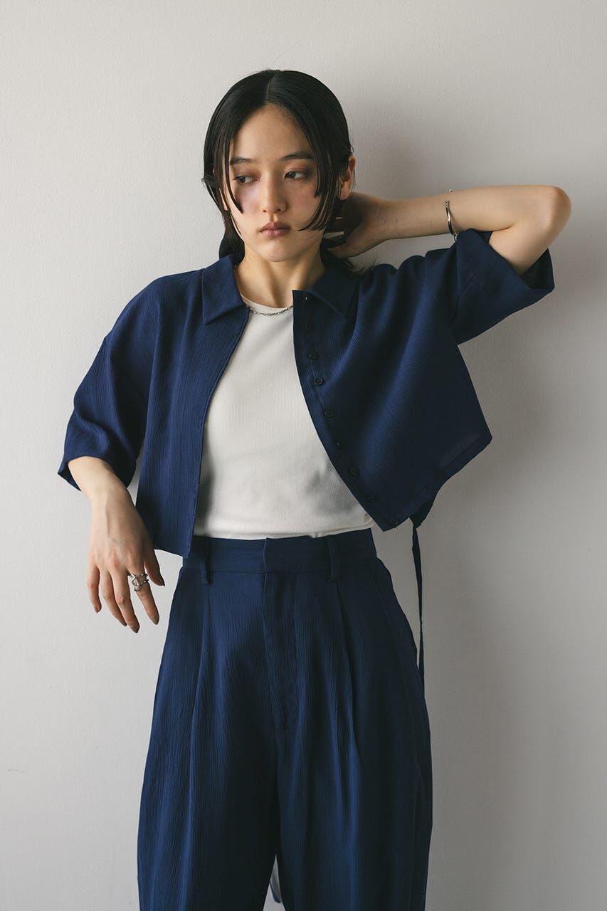 STYLEMIXER「バックオープンワッシャーシャツ」|シャツ・ブラウス|
