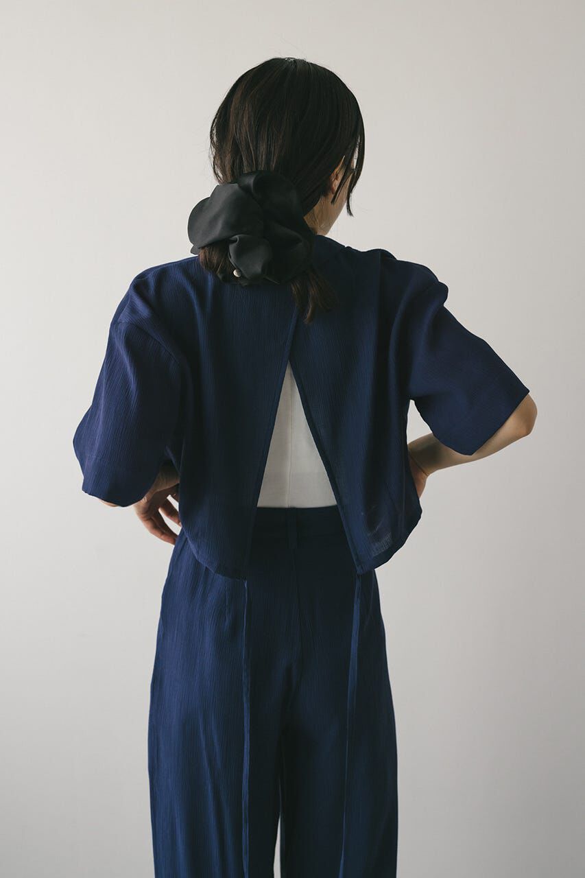 STYLEMIXER「バックオープンワッシャーシャツ」|シャツ・ブラウス|