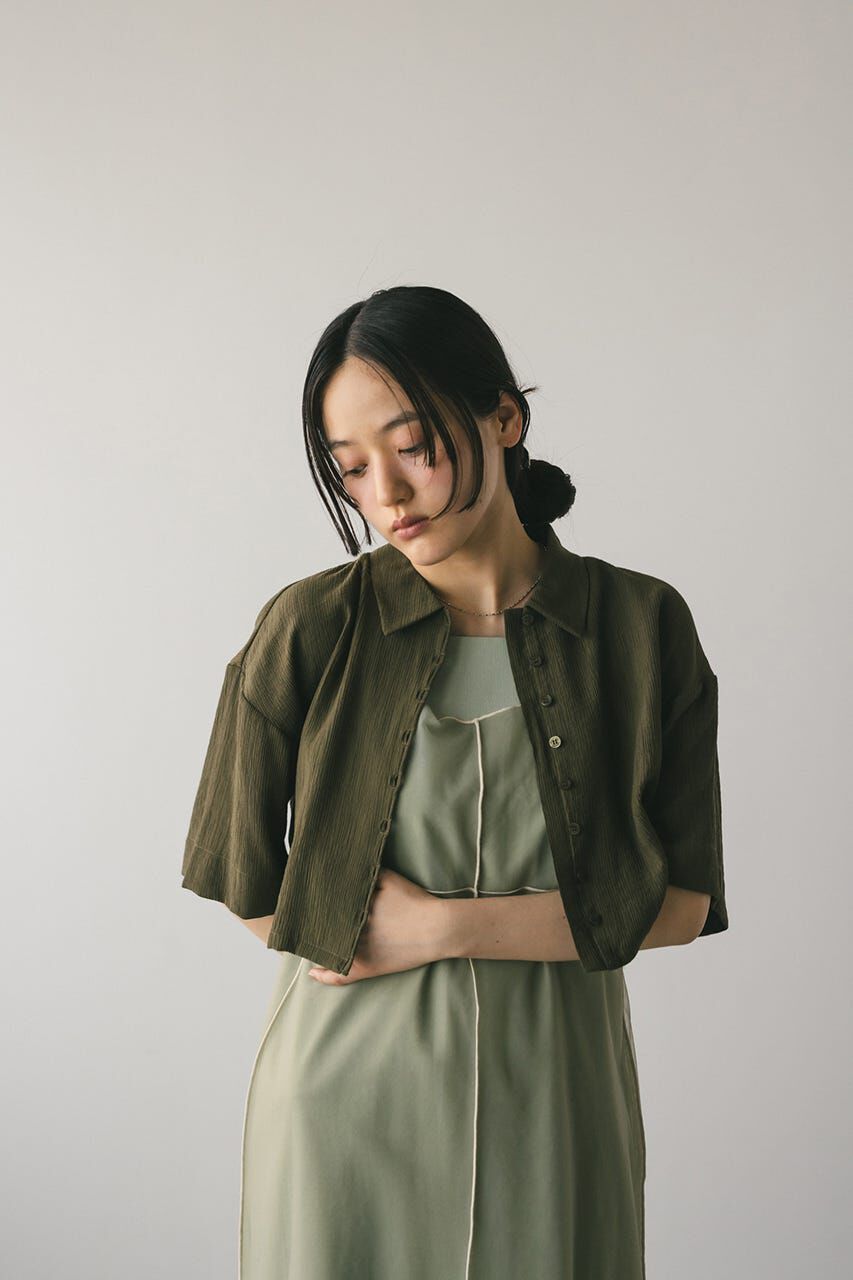 STYLEMIXER「バックオープンワッシャーシャツ」|シャツ・ブラウス|