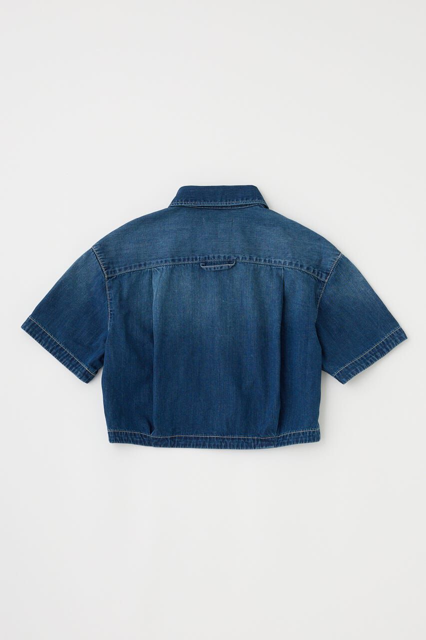 MOUSSY「DENIM CROP シャツ」|シャツ・ブラウス|