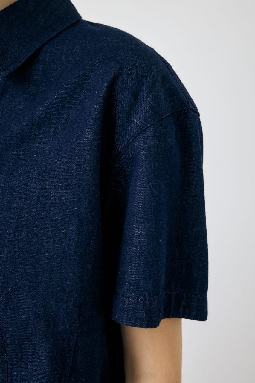MOUSSY「DENIM CROP シャツ」|シャツ・ブラウス|