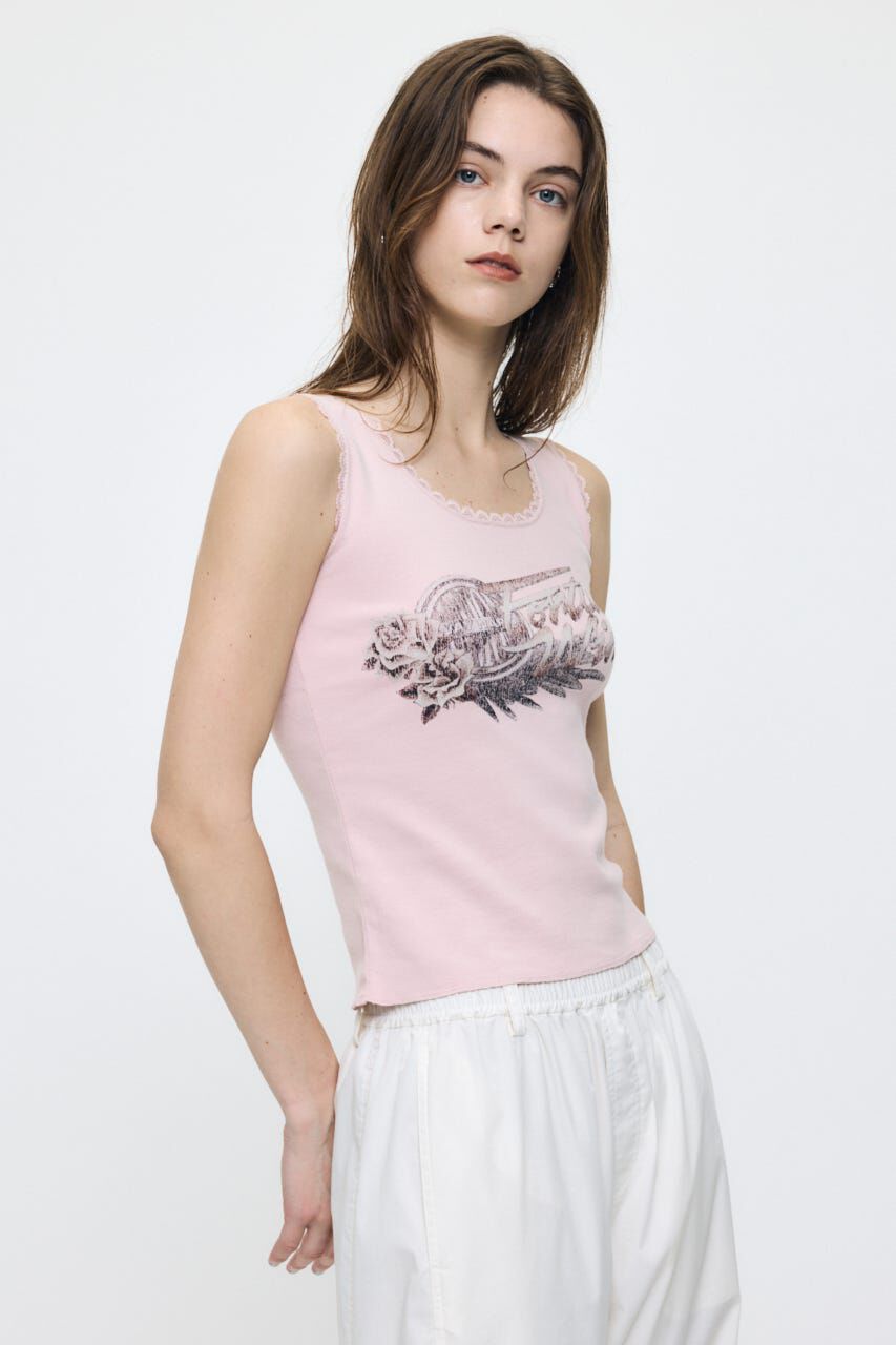 MOUSSY「LACE TRIM タンクトップ」|タンクトップ|
