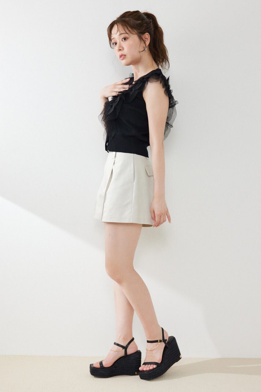 rienda「ベルト付きピンタックショートパンツ」|その他|