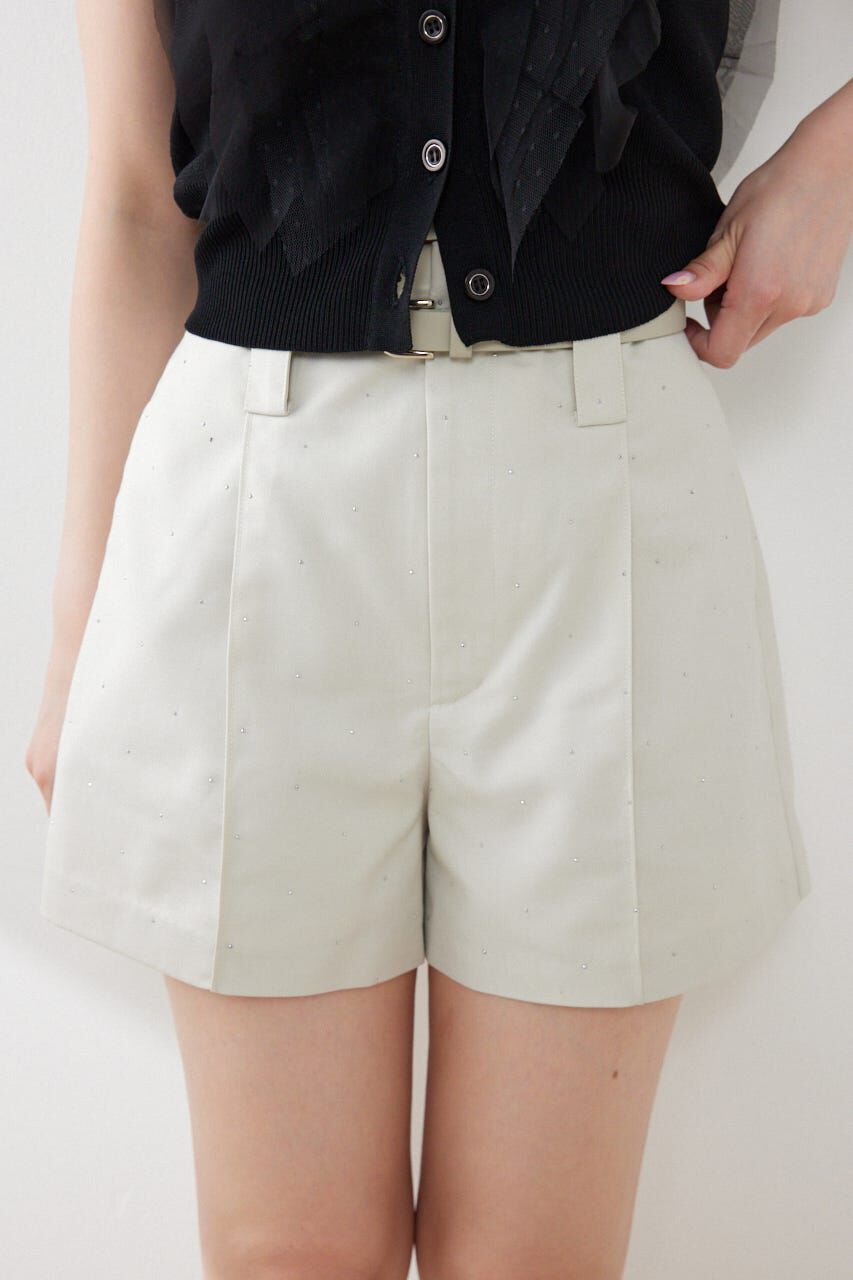 rienda「ベルト付きピンタックショートパンツ」|その他|