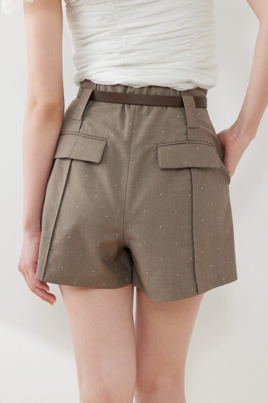 rienda「ベルト付きピンタックショートパンツ」|その他|