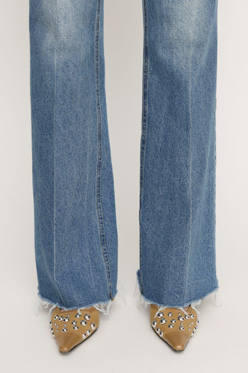SLY「J／W SEMI FLARE DENIM パンツ」|デニム|