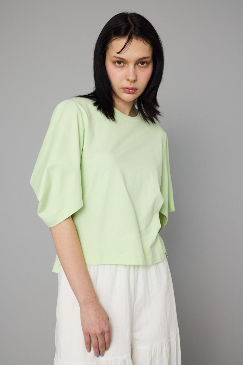HeRIN.CYE「Tuck sleeve cut tops」|Tシャツ・カットソー|L/GRN1
