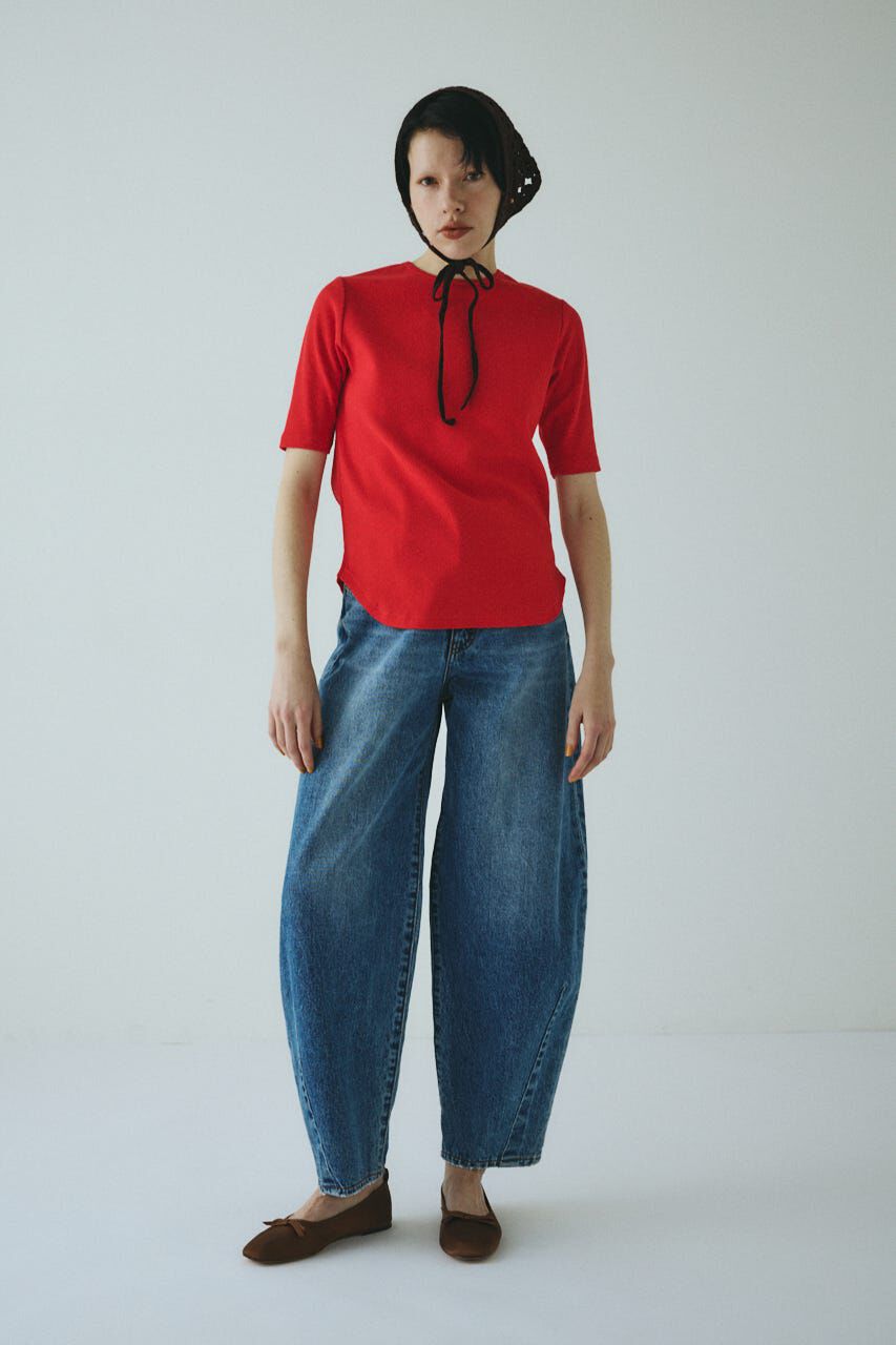 HeRIN.CYE「Back ribbon cut top」|Tシャツ・カットソー|