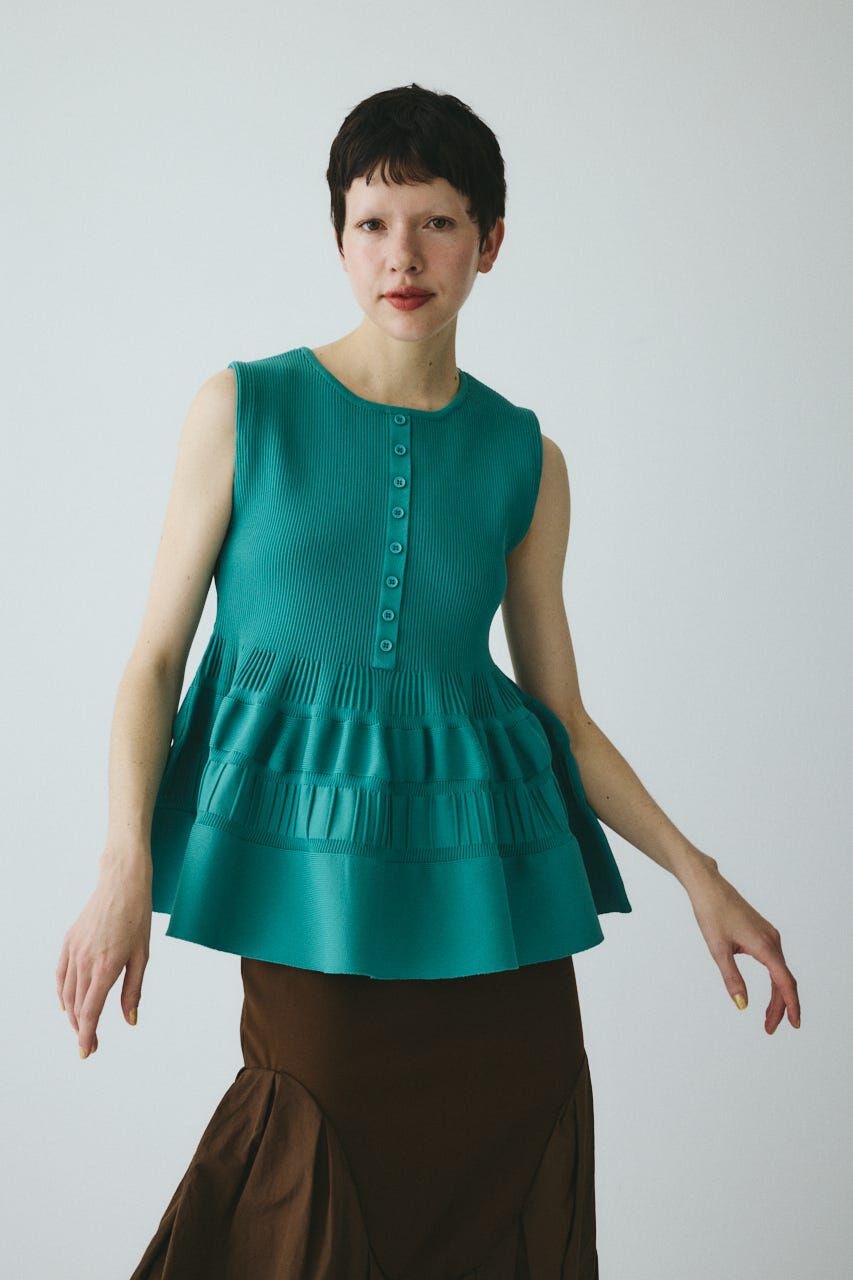 HeRIN.CYE「Peplum knit tops」|ニット・セーター|