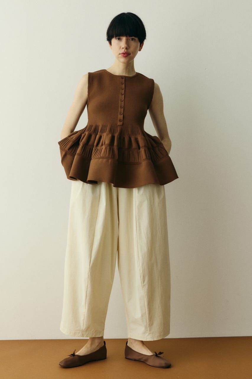 HeRIN.CYE「Peplum knit tops」|ニット・セーター|