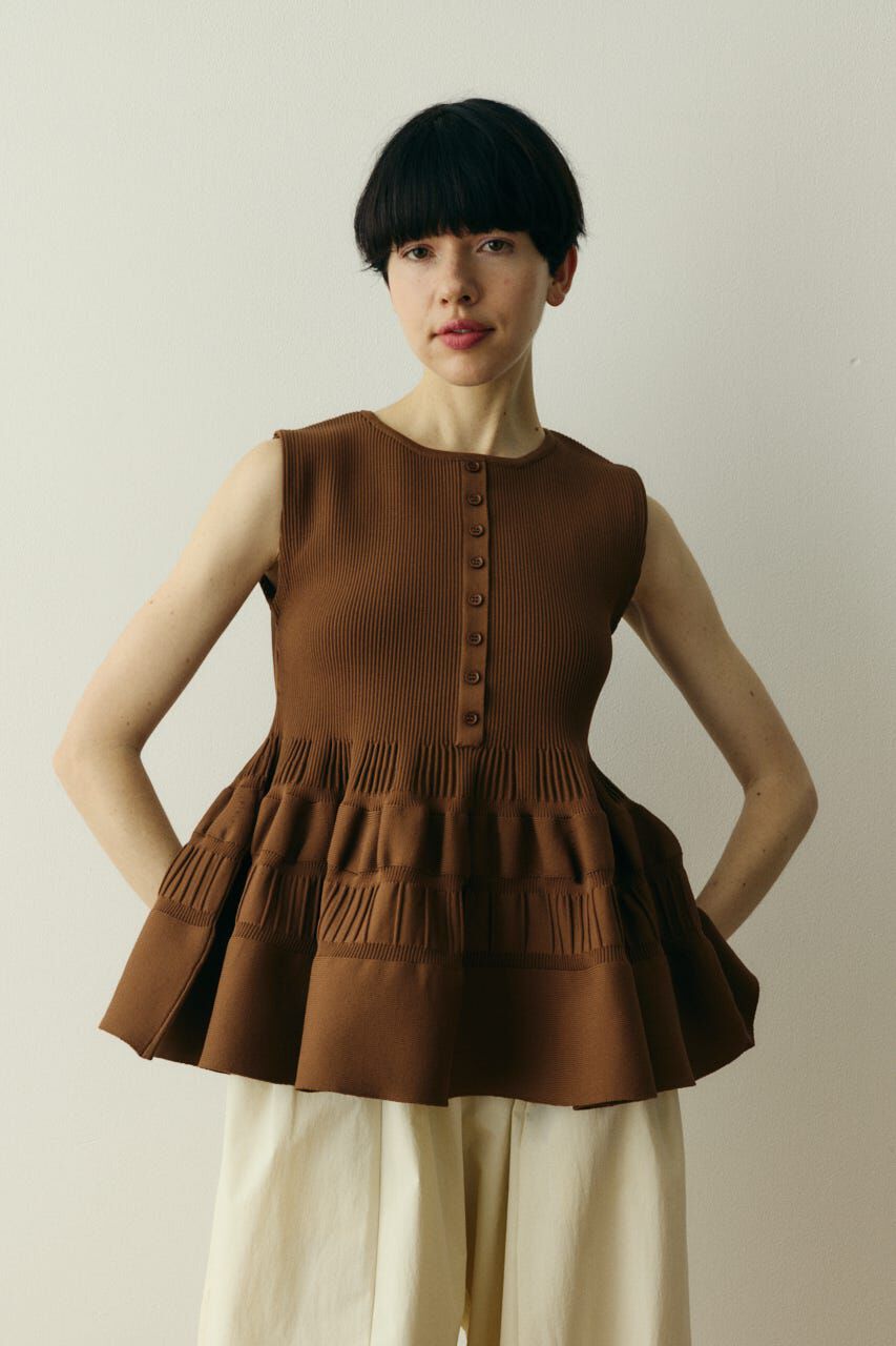 HeRIN.CYE「Peplum knit tops」|ニット・セーター|