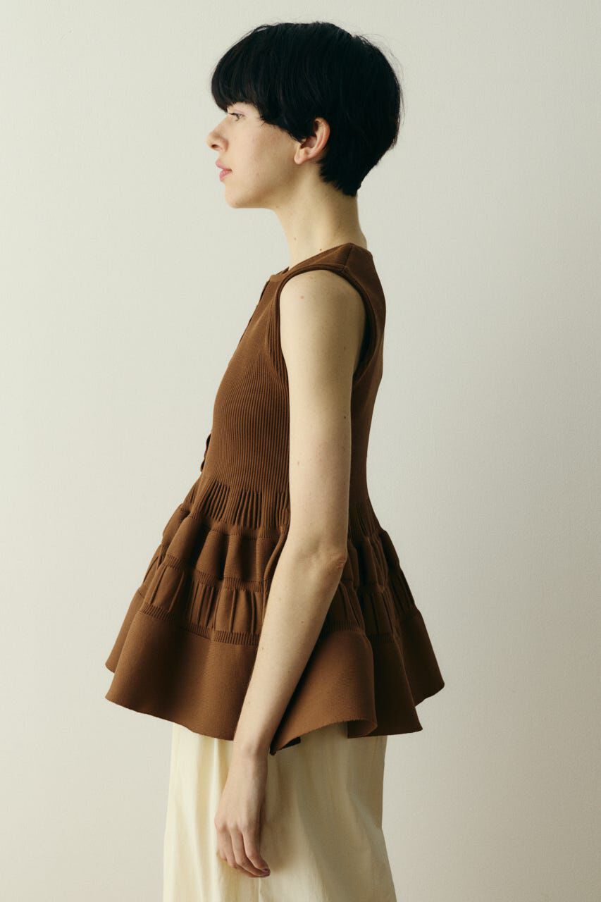 HeRIN.CYE「Peplum knit tops」|ニット・セーター|