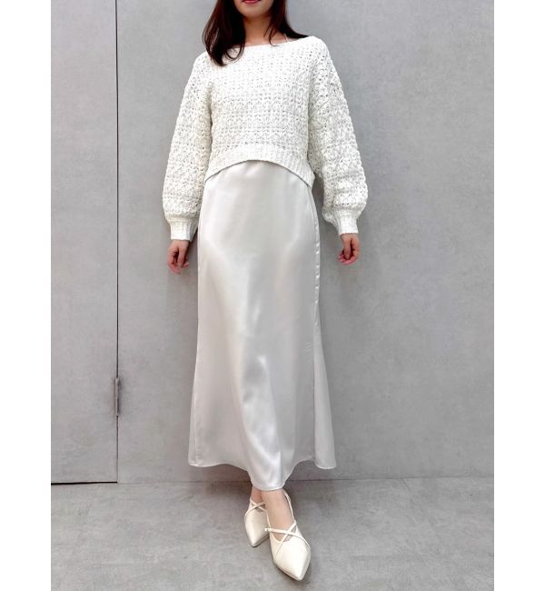 dazzlin「バックリボンリラクシーニット」|ニット・セーター|