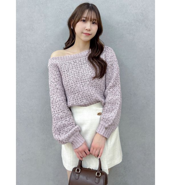 dazzlin「バックリボンリラクシーニット」|ニット・セーター|