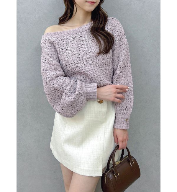 dazzlin「バックリボンリラクシーニット」|ニット・セーター|