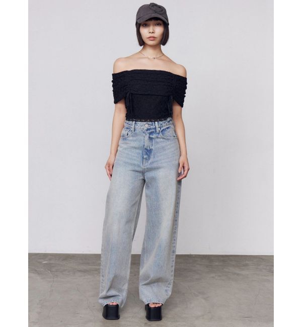 EMODA「レースギャザーオフショルダートップ」|Tシャツ・カットソー|