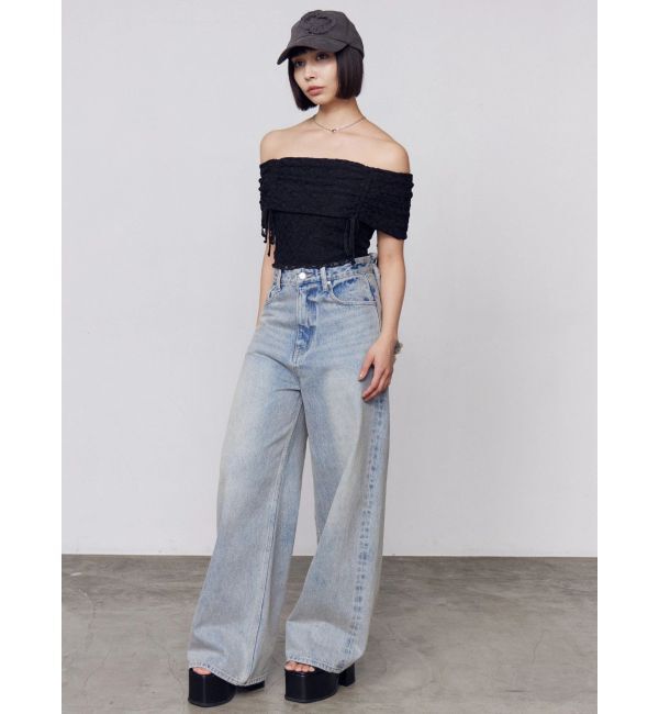 EMODA「レースギャザーオフショルダートップ」|Tシャツ・カットソー|