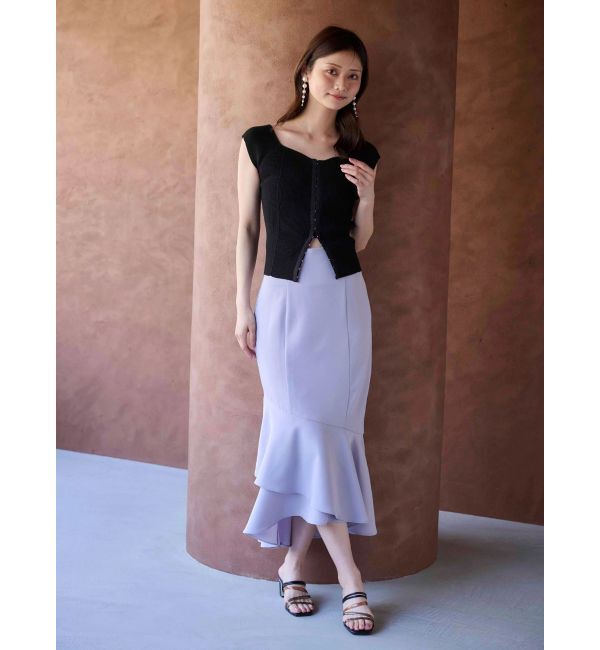 MERCURYDUO「フロントホックリブニット」|ニット・セーター|