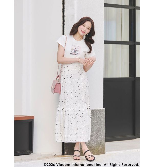 MERCURYDUO「【EMILY IN PARISコラボ】バーティカルフォトTシャツ」|Tシャツ・カットソー|