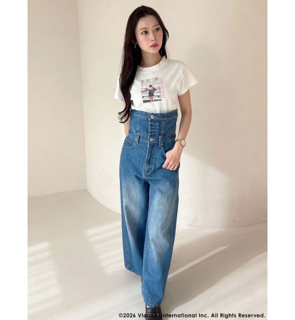 MERCURYDUO「【EMILY IN PARISコラボ】バーティカルフォトTシャツ」|Tシャツ・カットソー|