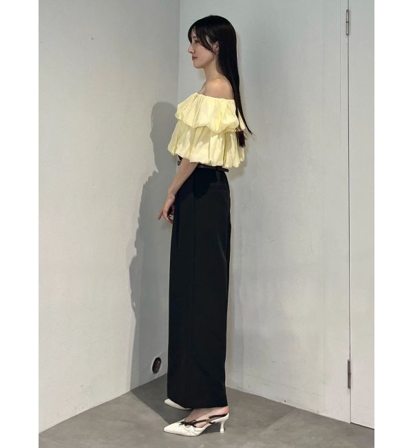 MERCURYDUO「ベルト付タックフレアパンツ」|その他|