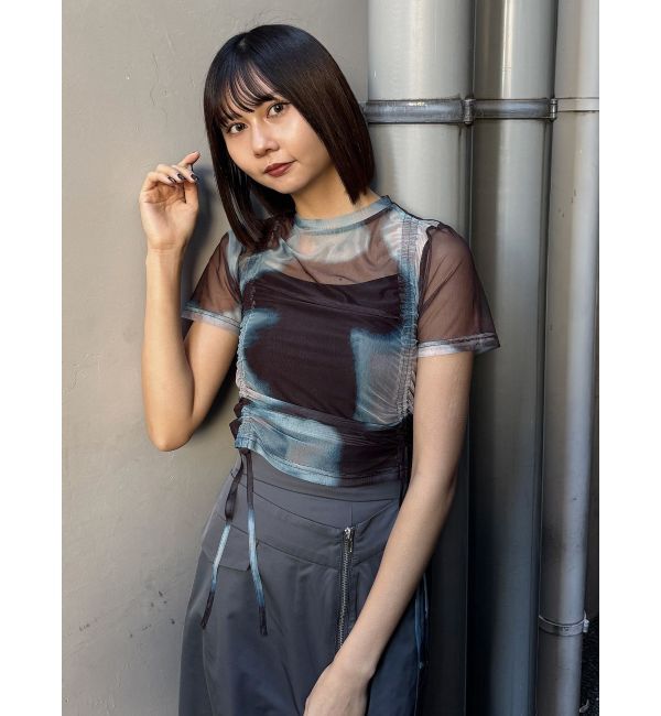 MURUA「【追加生産分】グラデーションシアートップス」|Tシャツ・カットソー|