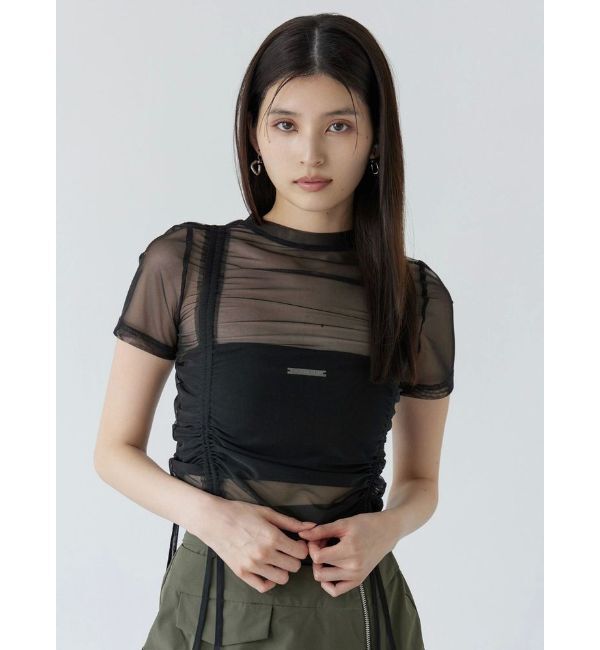 MURUA「【追加生産分】グラデーションシアートップス」|Tシャツ・カットソー|