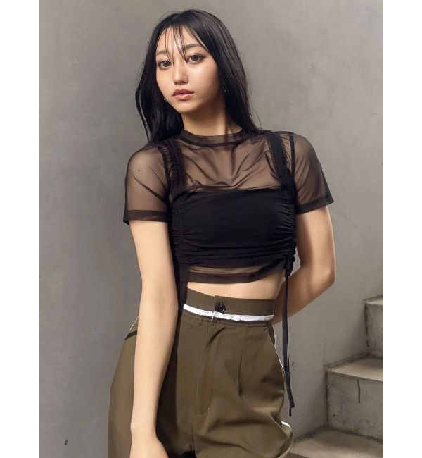 MURUA「【追加生産分】グラデーションシアートップス」|Tシャツ・カットソー|