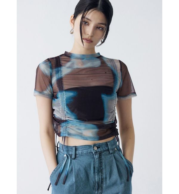 MURUA「【追加生産分】グラデーションシアートップス」|Tシャツ・カットソー|ライトミックス