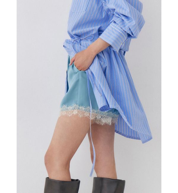 Ungrid「レースデザインサテンショートパンツ」|その他|