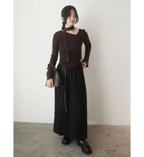 LAGUNAMOON「ラインドレープパンツ」|その他|