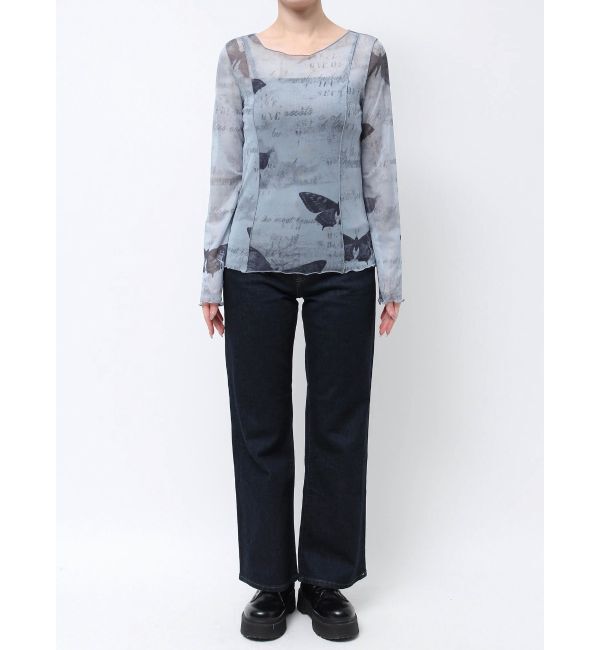 EVRIS「バタフライシアートップス」|Tシャツ・カットソー|