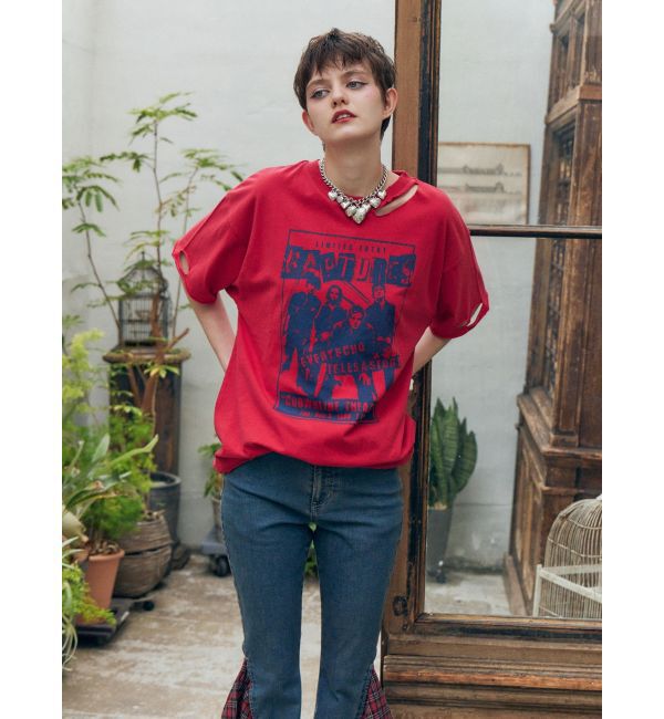 jouetie「グランジダメージTシャツ」|Tシャツ・カットソー|
