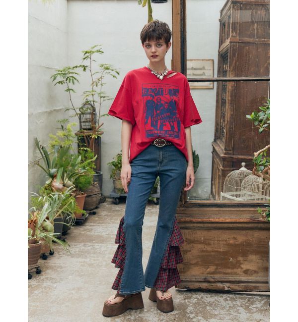 jouetie「グランジダメージTシャツ」|Tシャツ・カットソー|